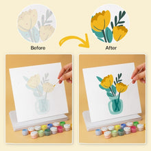 Load image into Gallery viewer, Mini Paint by Numbers Set 20x20cm (6 pieces) - Minimal Bouquets