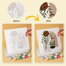 Load image into Gallery viewer, Mini Paint by Numbers Set 20x20cm (6 pieces) - Terracotta Botanicals