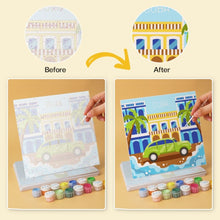 Load image into Gallery viewer, Mini Paint by Numbers Set 20x20cm (6 pieces) - Colourful Summer Days