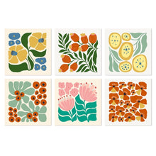 Load image into Gallery viewer, Mini Paint by Numbers Set 20x20cm (6 pieces) - Floral Pattern Figured'Art
