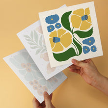 Load image into Gallery viewer, Mini Paint by Numbers Set 20x20cm (6 pieces) - Floral Pattern