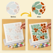 Load image into Gallery viewer, Mini Paint by Numbers Set 20x20cm (6 pieces) - Floral Pattern