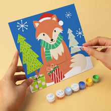 Load image into Gallery viewer, Mini Paint by Numbers Set 20x20cm (6 pieces) - Bright Christmas Icons