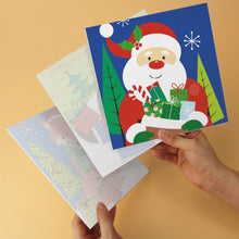 Load image into Gallery viewer, Mini Paint by Numbers Set 20x20cm (6 pieces) - Bright Christmas Icons