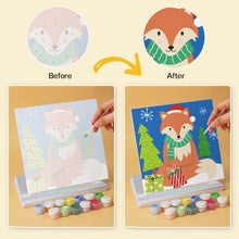 Load image into Gallery viewer, Mini Paint by Numbers Set 20x20cm (6 pieces) - Bright Christmas Icons