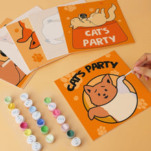 Load image into Gallery viewer, Mini Paint by Numbers Set 20x20cm (6 pieces) - Cat's Party