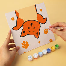 Load image into Gallery viewer, Mini Paint by Numbers Set 20x20cm (6 pieces) - Cat's Party