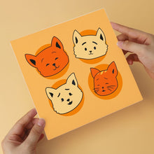 Load image into Gallery viewer, Mini Paint by Numbers Set 20x20cm (6 pieces) - Cat's Party
