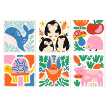 Load image into Gallery viewer, Mini Paint by Numbers Set 20x20cm (6 pieces) - Colourful Creature Mix Figured'Art