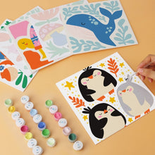 Load image into Gallery viewer, Mini Paint by Numbers Set 20x20cm (6 pieces) - Colourful Creature Mix