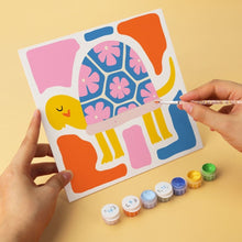 Load image into Gallery viewer, Mini Paint by Numbers Set 20x20cm (6 pieces) - Colourful Creature Mix