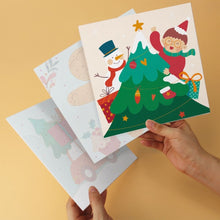 Load image into Gallery viewer, Mini Paint by Numbers Set 20x20cm (6 pieces) - Festive Fun Set
