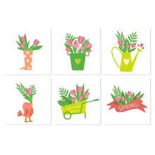 Load image into Gallery viewer, Mini Paint by Numbers Set 20x20cm (6 pieces) - Spring Bouquet Figured'Art