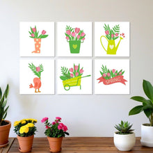 Load image into Gallery viewer, Mini Paint by Numbers Set 20x20cm (6 pieces) - Spring Bouquet