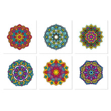 Load image into Gallery viewer, Mini Paint by Numbers Set 20x20cm (6 pieces) - Kaleidoscope Mandalas Figured'Art