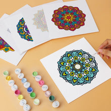 Load image into Gallery viewer, Mini Paint by Numbers Set 20x20cm (6 pieces) - Kaleidoscope Mandalas