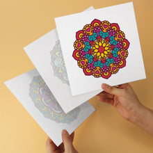 Load image into Gallery viewer, Mini Paint by Numbers Set 20x20cm (6 pieces) - Kaleidoscope Mandalas