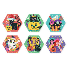 Load image into Gallery viewer, Mini Paint by Numbers Set - Hexagons (6 pieces) - Witchy Cat Figured'Art
