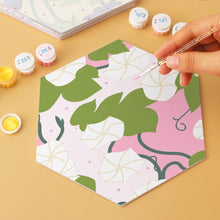 Load image into Gallery viewer, Mini Paint by Numbers Set - Hexagons (6 pieces) - Painted Petals