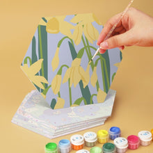 Load image into Gallery viewer, Mini Paint by Numbers Set - Hexagons (6 pieces) - Painted Petals