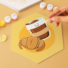 Load image into Gallery viewer, Mini Paint by Numbers Set - Hexagons (6 pieces) - Delicious Mornings