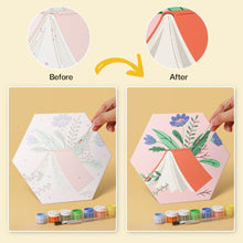 Load image into Gallery viewer, Mini Paint by Numbers Set - Hexagons (6 pieces) - Books in Bloom