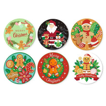 Load image into Gallery viewer, Mini Paint by Numbers Set - Discs Ø20cm (6 pieces) - Christmas Confections Figured'Art