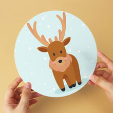 Load image into Gallery viewer, Mini Paint by Numbers Set - Discs Ø20cm (6 pieces) - Woodland Tales