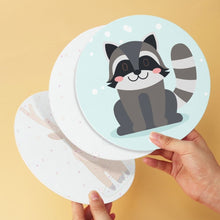 Load image into Gallery viewer, Mini Paint by Numbers Set - Discs Ø20cm (6 pieces) - Woodland Tales
