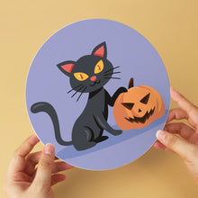 Load image into Gallery viewer, Mini Paint by Numbers Set - Discs Ø20cm (6 pieces) - Cats and Witchcraft