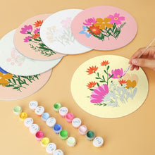 Load image into Gallery viewer, Mini Paint by Numbers Set - Discs Ø20cm (6 pieces) - The Secret Garden