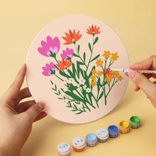 Load image into Gallery viewer, Mini Paint by Numbers Set - Discs Ø20cm (6 pieces) - The Secret Garden