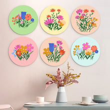 Load image into Gallery viewer, Mini Paint by Numbers Set - Discs Ø20cm (6 pieces) - The Secret Garden