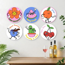 Load image into Gallery viewer, Mini Paint by Numbers Set - Discs Ø20cm (6 pieces) - Sunny State of Mind