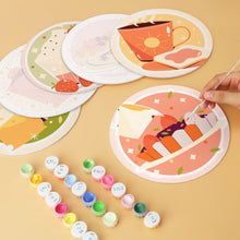 Load image into Gallery viewer, Mini Paint by Numbers Set - Discs Ø20cm (6 pieces) - Sweet Season