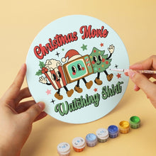 Load image into Gallery viewer, Mini Paint by Numbers Set - Discs Ø20cm (6 pieces) - Warm Christmas Wishes