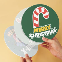 Load image into Gallery viewer, Mini Paint by Numbers Set - Discs Ø20cm (6 pieces) - Christmas Cheer 2