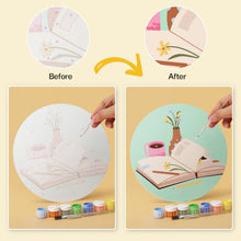 Load image into Gallery viewer, Mini Paint by Numbers Set - Discs Ø20cm (6 pieces) - Little Creative Rituals