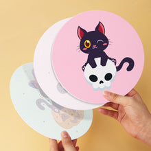 Load image into Gallery viewer, Mini Paint by Numbers Set - Discs Ø20cm (6 pieces) - Halloween Kittens