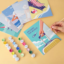 Load image into Gallery viewer, Mini Paint by Numbers Set 15x20cm (6 pieces) - Wanderlust Summer