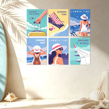 Load image into Gallery viewer, Mini Paint by Numbers Set 15x20cm (6 pieces) - Wanderlust Summer