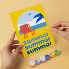 Load image into Gallery viewer, Mini Paint by Numbers Set 15x20cm (6 pieces) - Summer Vibes 2