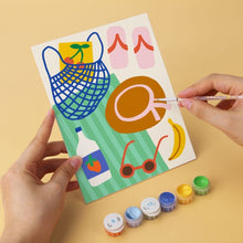 Load image into Gallery viewer, Mini Paint by Numbers Set 15x20cm (6 pieces) - Summer Mood Board