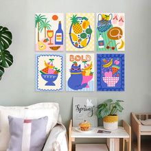 Load image into Gallery viewer, Mini Paint by Numbers Set 15x20cm (6 pieces) - Summer Mood Board