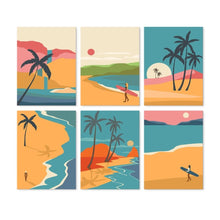 Load image into Gallery viewer, Mini Paint by Numbers Set 15x20cm (6 pieces) - Golden Coastline Figured'Art