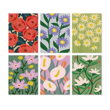 Load image into Gallery viewer, Mini Paint by Numbers Set 15x20cm (6 pieces) - Vivid Florals Figured'Art