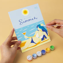 Load image into Gallery viewer, Mini Paint by Numbers Set 15x20cm (6 pieces) - Lemon Breeze