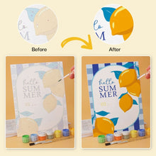 Load image into Gallery viewer, Mini Paint by Numbers Set 15x20cm (6 pieces) - Lemon Breeze