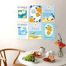Load image into Gallery viewer, Mini Paint by Numbers Set 15x20cm (6 pieces) - Lemon Breeze