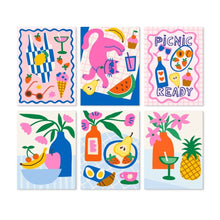 Load image into Gallery viewer, Mini Paint by Numbers Set 15x20cm (6 pieces) - Fruity Picnic Figured'Art